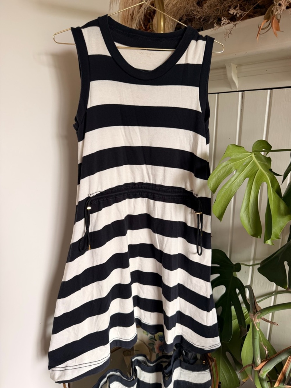 kate spade Navy and White Striped Sleeveless Dress